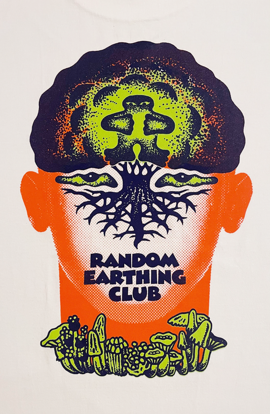 Random Earthing Club T-shirts オレンジ