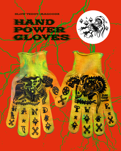 HAND POWER GLOVES【タイダイ オレンジ】