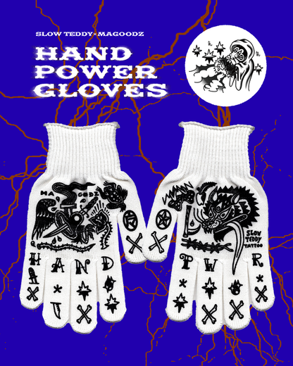 HAND POWER GLOVES【白×黒】