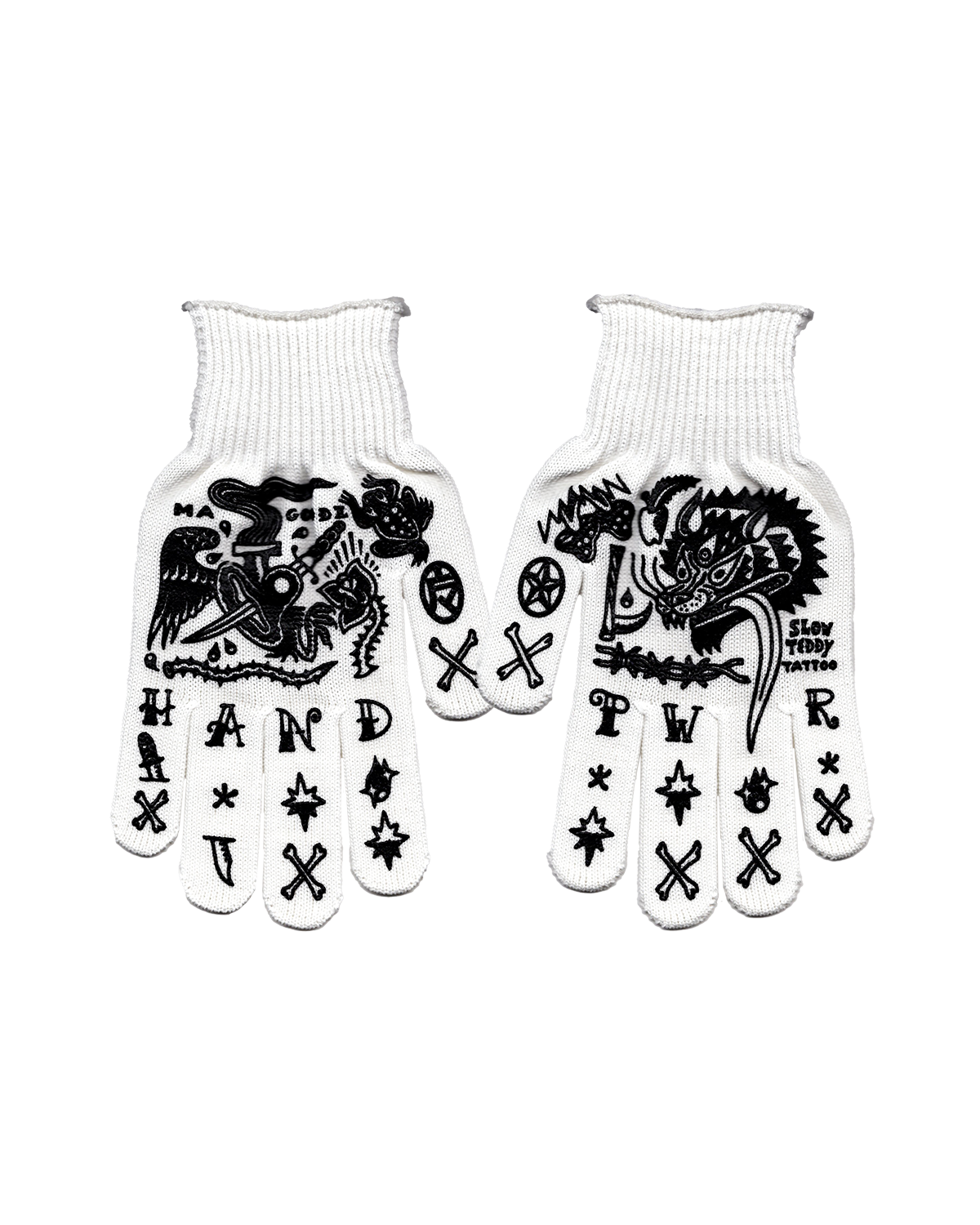 HAND POWER GLOVES【白×黒】