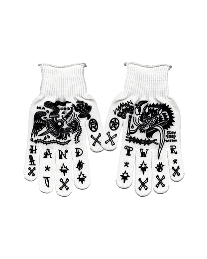 HAND POWER GLOVES【白×黒】