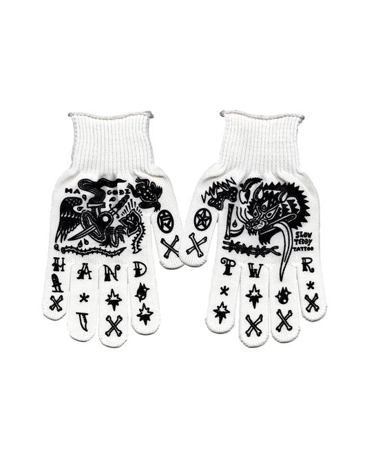 HAND POWER GLOVES【白×黒】