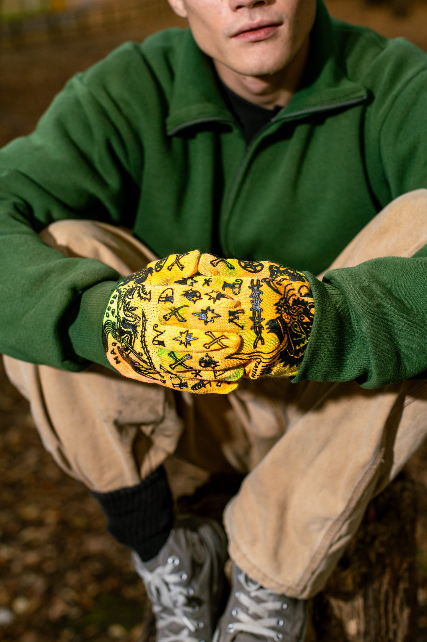 HAND POWER GLOVES【タイダイ オレンジ】