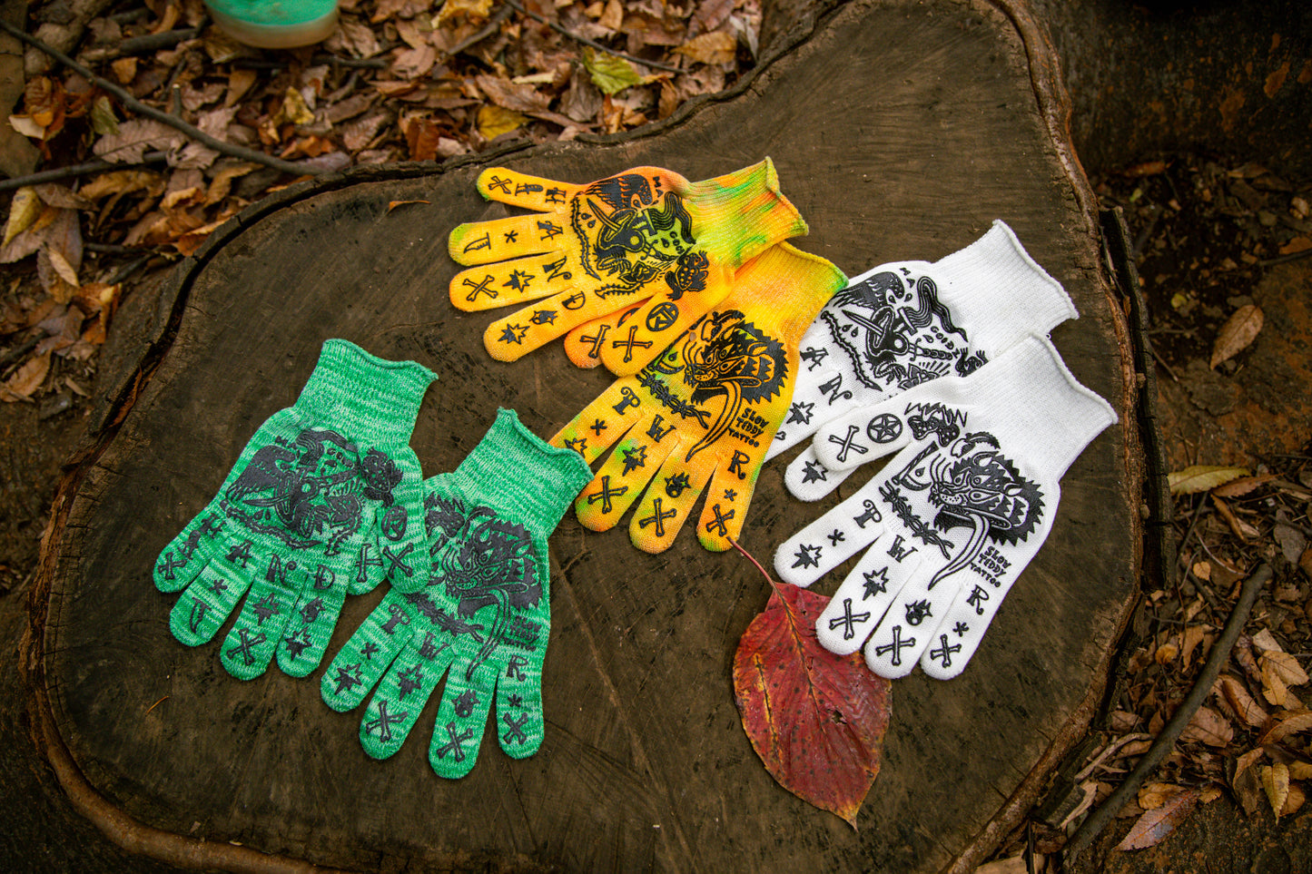 HAND POWER GLOVES【タイダイ オレンジ】