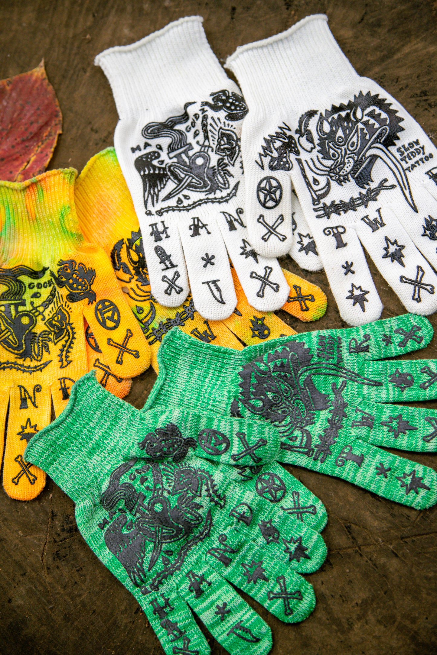 HAND POWER GLOVES【タイダイ オレンジ】